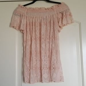 NEW Lace Off The Shoulder Top